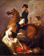 Jozef Peszka Allegorical scene with Napoleon France oil painting artist